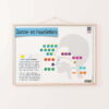 Zonne en maan gallery Sun and Moon Arabic Letters infographic Poster