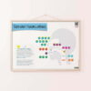 sun and moon gallery image Sun and Moon Arabic Letters infographic Poster